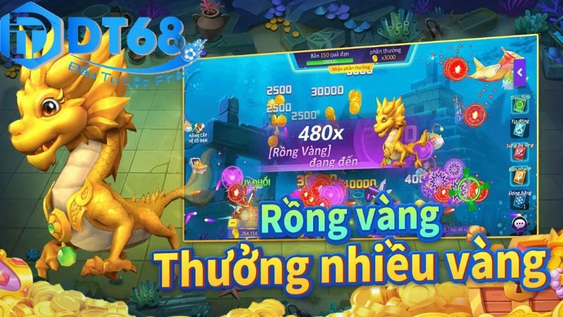 DT68 săn cá rồng – Hạ boss siêu khủng, thưởng cực hấp dẫn 3 Tính năng đặc biệt của trò chơi